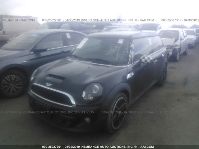 WMWZG3C58ET800883 - 2014 MINI COOPER S CLUBMAN BLACK photo 2