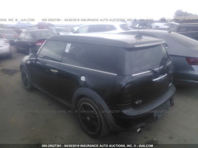 WMWZG3C58ET800883 - 2014 MINI COOPER S CLUBMAN BLACK photo 3