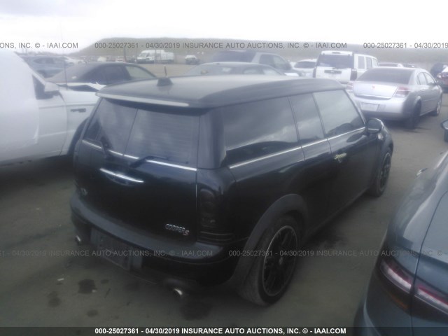 WMWZG3C58ET800883 - 2014 MINI COOPER S CLUBMAN BLACK photo 4