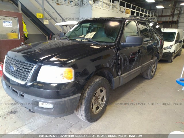 1FMPU16515LA78610 - 2005 FORD EXPEDITION XLT BLACK photo 2