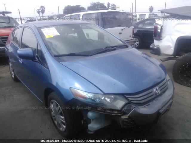 JHMZE2H5XAS021348 - 2010 HONDA INSIGHT LX Light Blue photo 1