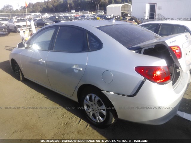 KMHDU46D69U720721 - 2009 HYUNDAI ELANTRA GLS/SE SILVER photo 3