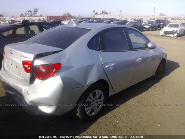 KMHDU46D69U720721 - 2009 HYUNDAI ELANTRA GLS/SE SILVER photo 4