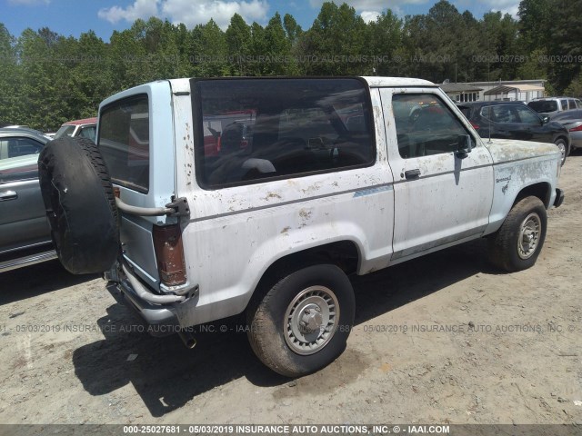 1FMCU14T3GUA86964 - 1986 FORD BRONCO II BLUE photo 4