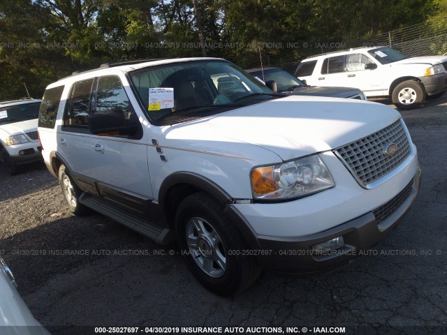 1FMFU17L93LB94899 - 2003 FORD EXPEDITION EDDIE BAUER WHITE photo 1