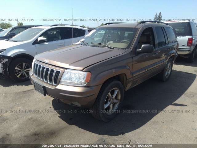 1J8GW58J92C223851 - 2002 JEEP GRAND CHEROKEE LIMITED 金色 照片 2