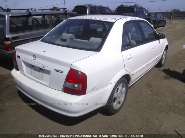 JM1BJ2219X0132949 - 1999 MAZDA PROTEGE ES WHITE photo 4