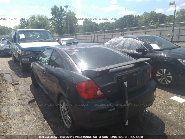 JTKDE177450059368 - 2005 TOYOTA SCION TC BLACK photo 3