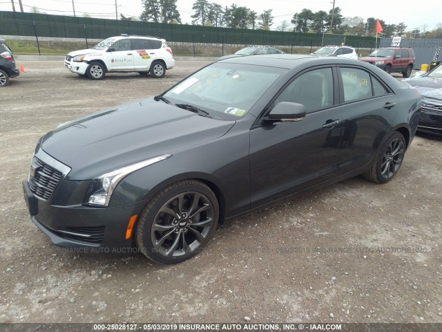 1G6AH5RX7G0191763 - 2016 CADILLAC ATS LUXURY GRAY photo 2