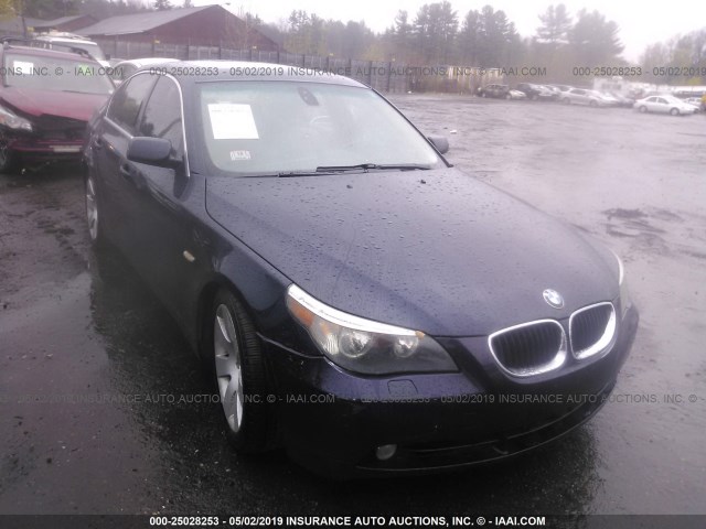 WBANA53564B852688 - 2004 BMW 525 I BLUE photo 1