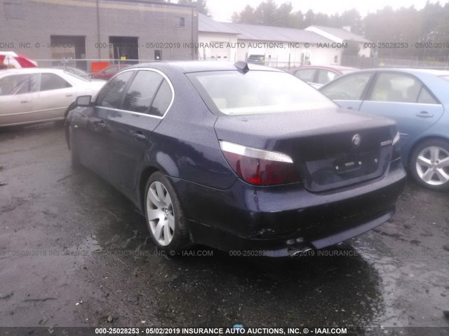 WBANA53564B852688 - 2004 BMW 525 I BLUE photo 3