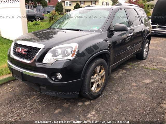 1GKKRPED1CJ407234 - 2012 GMC ACADIA SLE BLACK photo 2