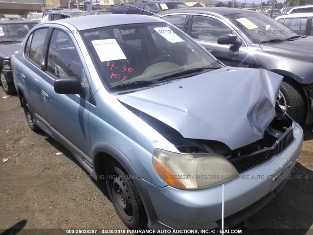 JTDBT123110133770 - 2001 TOYOTA ECHO BLUE photo 1