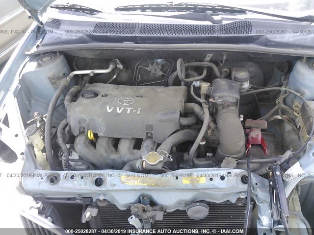 JTDBT123110133770 - 2001 TOYOTA ECHO BLUE photo 10