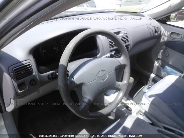 1NXBR12E8XZ260349 - 1999 TOYOTA COROLLA VE/CE/LE 银色 照片 5