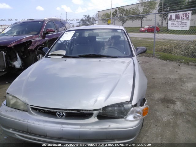 1NXBR12E8XZ260349 - 1999 TOYOTA COROLLA VE/CE/LE 银色 照片 6