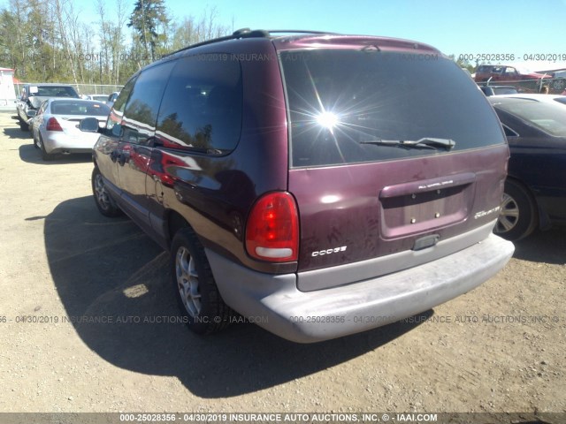 1B4GT44L3WB749919 - 1998 DODGE GRAND CARAVAN SE PURPLE photo 3