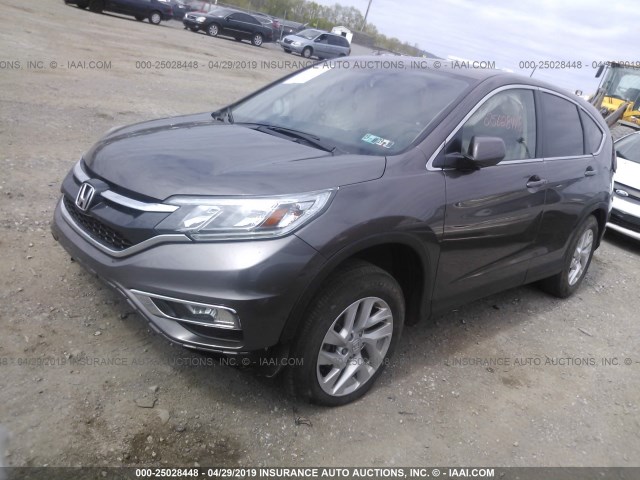 2HKRM4H57GH693973 - 2016 HONDA CR-V EX SILVER photo 2