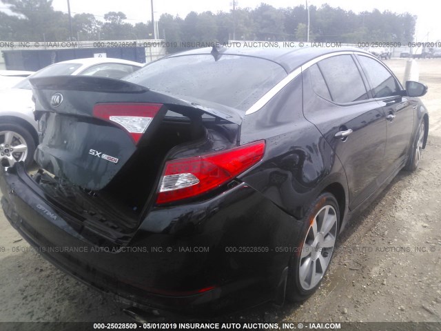 5XXGR4A68DG241873 - 2013 KIA OPTIMA SX BLACK photo 4