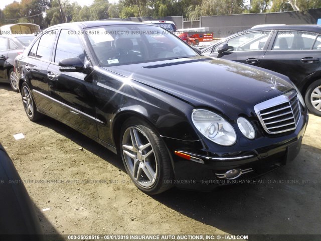 WDBUF56X48B322110 - 2008 MERCEDES-BENZ E 350 BLACK photo 1