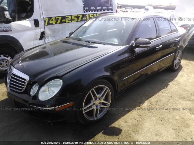 WDBUF56X48B322110 - 2008 MERCEDES-BENZ E 350 BLACK photo 2