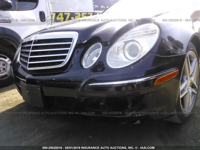 WDBUF56X48B322110 - 2008 MERCEDES-BENZ E 350 BLACK photo 6