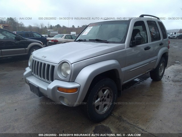 1J4GL58K92W263915 - 2002 JEEP LIBERTY LIMITED SILVER photo 2