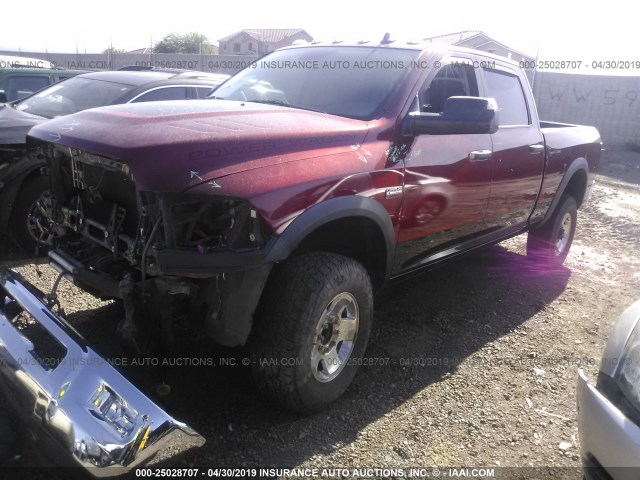 3C6TR5ET3DG584955 - 2013 RAM 2500 POWERWAGON RED photo 2