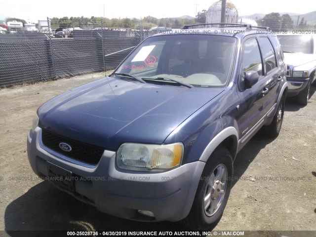 1FMYU04162KA33985 - 2002 FORD ESCAPE XLT Dark Blue photo 2