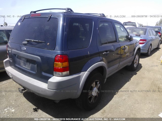 1FMYU04162KA33985 - 2002 FORD ESCAPE XLT Dark Blue photo 4