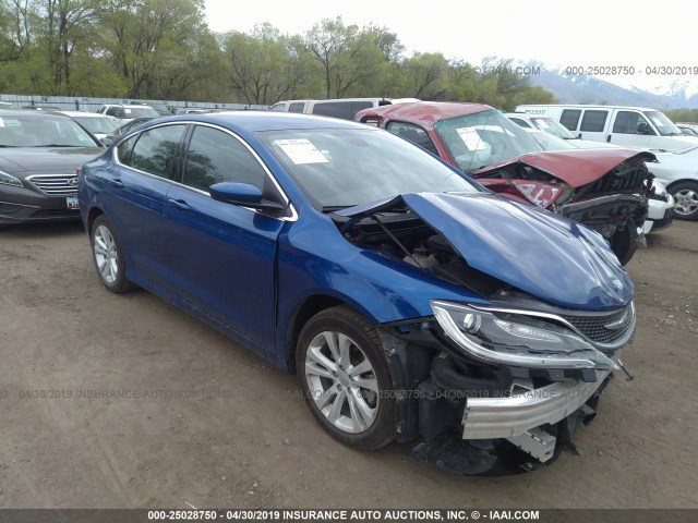 1C3CCCAB1FN539846 - 2015 CHRYSLER 200 LIMITED BLUE photo 1