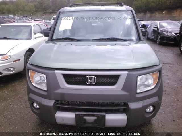 5J6YH28694L002358 - 2004 HONDA ELEMENT EX GREEN photo 6