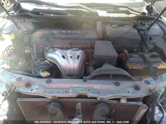 4T1BE46K87U502618 - 2007 TOYOTA CAMRY NEW GENERAT CE/LE/XLE/SE SILVER photo 10