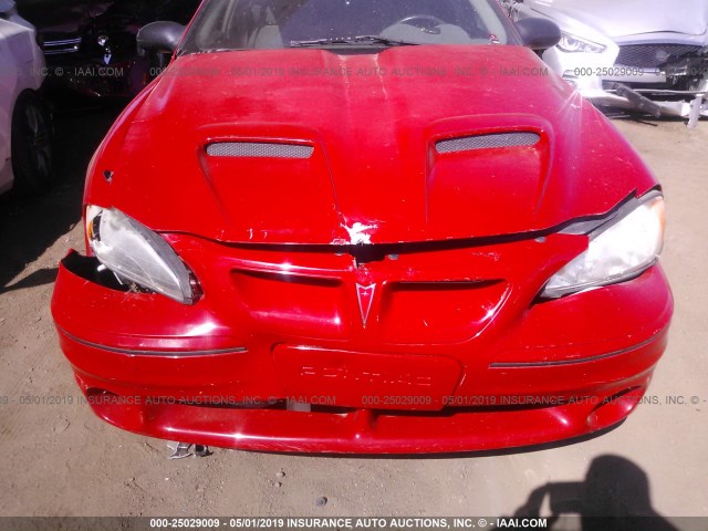 1G2NV52E53C268336 - 2003 PONTIAC GRAND AM GT1 RED photo 6