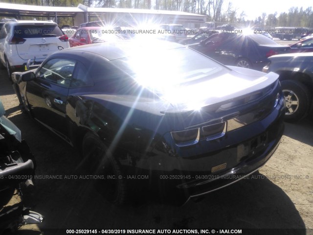 2G1FA1ED9B9145984 - 2011 CHEVROLET CAMARO LS BLACK photo 3