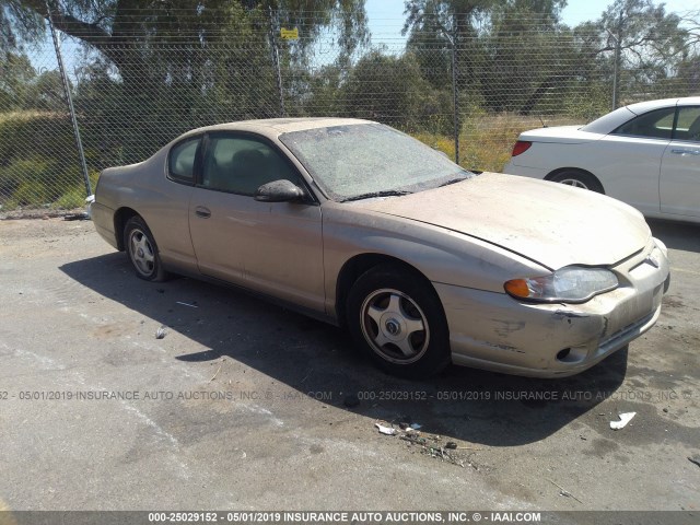 2G1WW12E059365050 - 2005 CHEVROLET MONTE CARLO LS ყავისფერი ფოტო 1