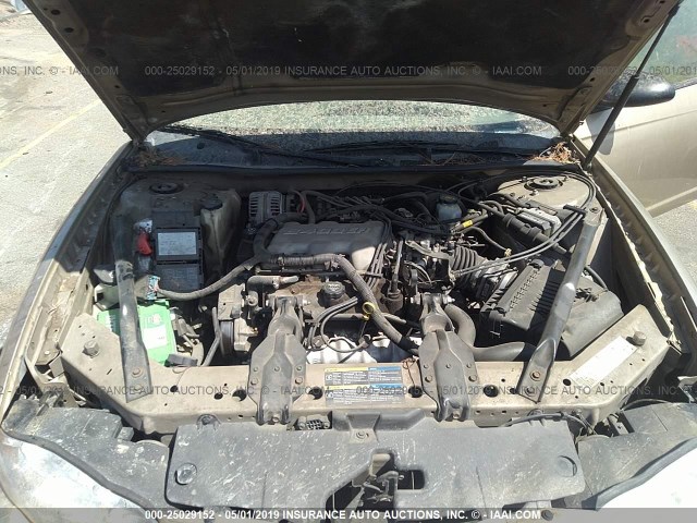 2G1WW12E059365050 - 2005 CHEVROLET MONTE CARLO LS ყავისფერი ფოტო 10