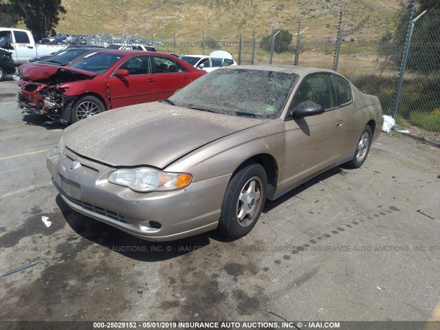 2G1WW12E059365050 - 2005 CHEVROLET MONTE CARLO LS ყავისფერი ფოტო 2