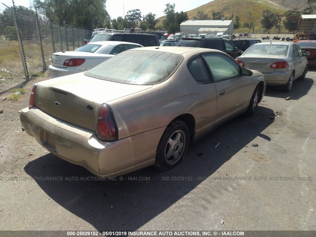 2G1WW12E059365050 - 2005 CHEVROLET MONTE CARLO LS ყავისფერი ფოტო 4