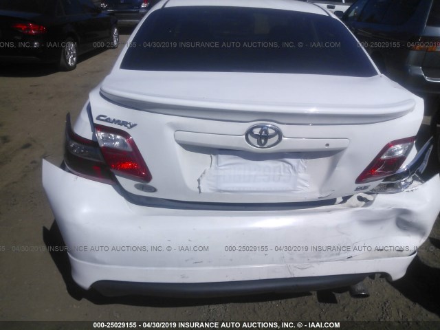 4T1BE46K57U712366 - 2007 TOYOTA CAMRY NEW GENERATION CE/LE/XLE/SE WHITE photo 6