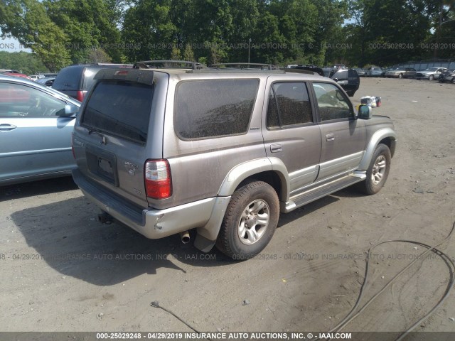 JT3GN87R410188434 - 2001 TOYOTA 4RUNNER LIMITED Champagne photo 4