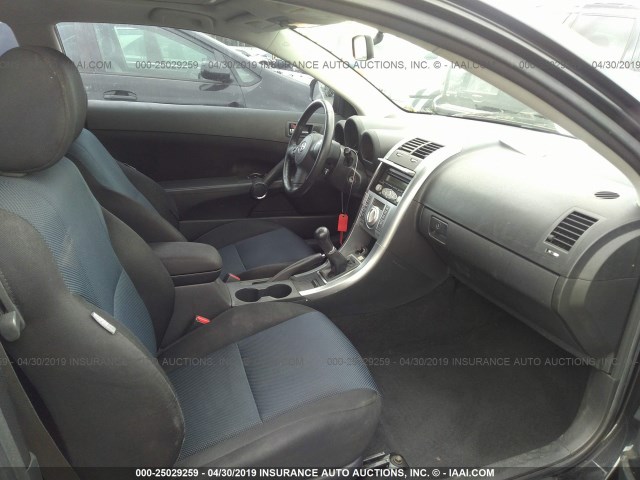 JTKDE167960103044 - 2006 TOYOTA SCION TC BLACK photo 5