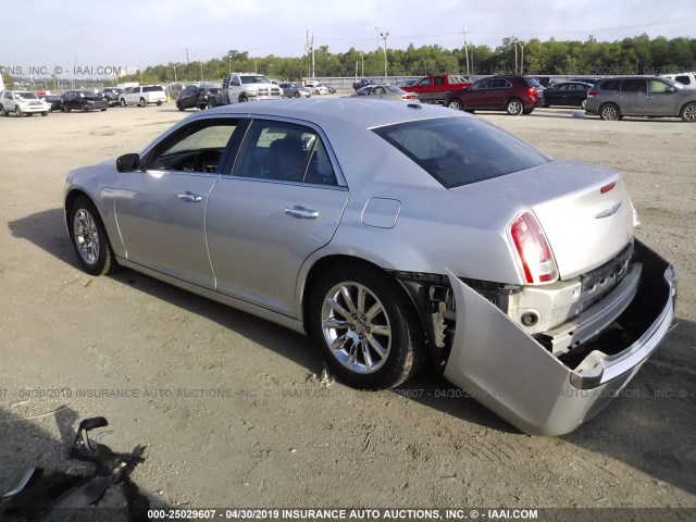 2C3CCACGXCH307974 - 2012 CHRYSLER 300 LIMITED SILVER photo 3