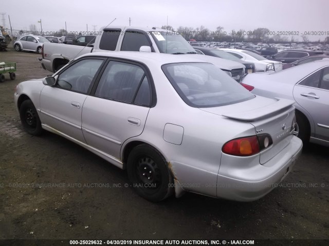 1NXBR12E12Z652582 - 2002 TOYOTA COROLLA CE/LE/S SILVER photo 3