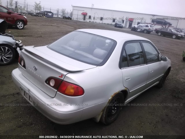 1NXBR12E12Z652582 - 2002 TOYOTA COROLLA CE/LE/S SILVER photo 4