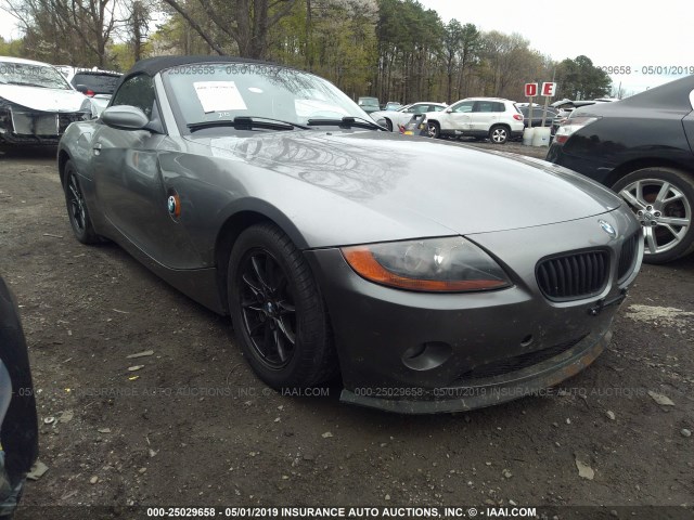4USBT33554LS50308 - 2004 BMW Z4 2.5 GRAY photo 1