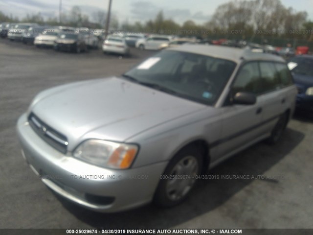 4S3BH635527306651 - 2002 SUBARU LEGACY L SILVER photo 2