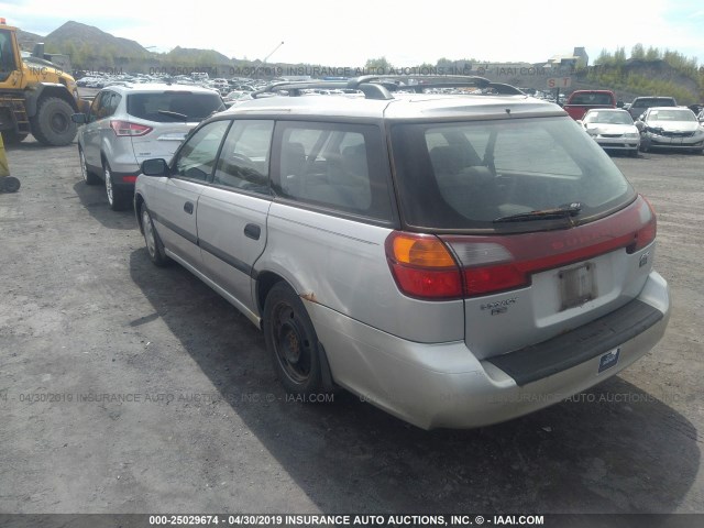 4S3BH635527306651 - 2002 SUBARU LEGACY L SILVER photo 3