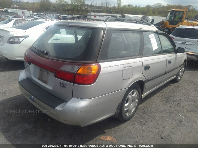 4S3BH635527306651 - 2002 SUBARU LEGACY L SILVER photo 4