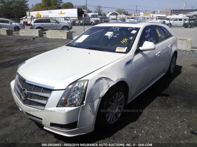 1G6DE8EG2A0113718 - 2010 CADILLAC CTS LUXURY COLLECTION WHITE photo 2